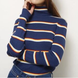 Wrangler Striped Turtleneck Sweater